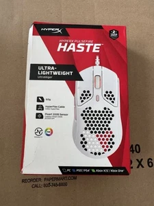 HyperX Pulsefire Haste Wired Gaming Mouse - White/Pink Damaged box - Photo 1/2