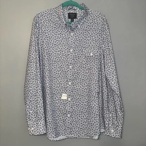 NWOT Nordstrom Tech-Smart Regular Fit Floral Button Down Shirt Men's Size XL NEW - Picture 1 of 8