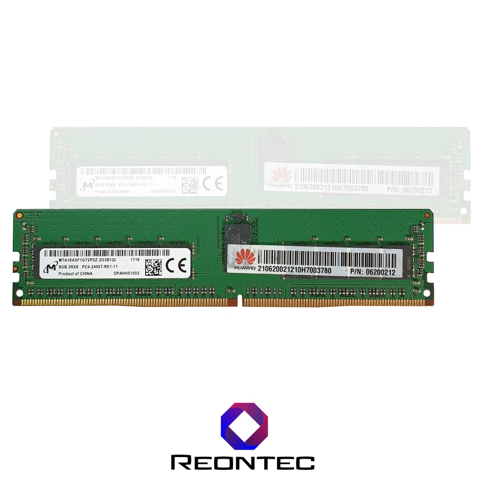 8GB SERVER RAM Micron PC4 - 19200 DDR4 2400T MTA18ASF1G72PDZ-2G3 2Rx8 - Immagine 1 di 1