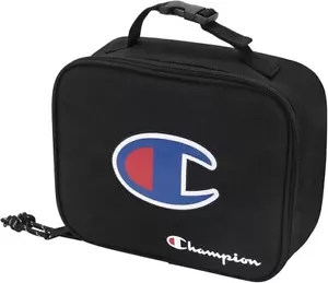 CHAMPION LUNCH BOX - 243 BOYS - BLACK SOLID - SQUARE BAG SUMMER KIDS - Imagen 1 de 2