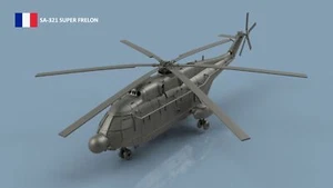 L'Arsenal Models 1/700 SUPER FRELON UNFOLDED BLADES (2) 3D Printed - Bild 1 von 1