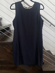 Michael Kors Sheath Dress Women 16 Little Black Dress Knee Length Sleeveless - Picture 1 of 15