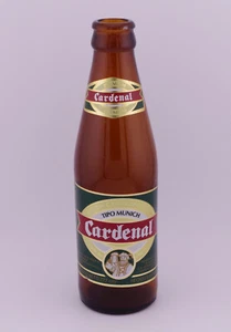 Cardenal Cerveza Premium Tipo Munich, Venezuela, Empty 222mL Beer Bottle w/ Cap - Picture 1 of 8