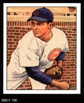 1950 Bowman REPRINT #196 Doyle Lade Cubs 8 - NM/MT - Image 1 of 2