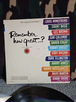 1961 "Remember How Great..?" Jazz Compilation Vinyl LP Lucky Strike Promo - Image 1 of 3