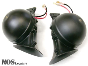 Par de cuernos estilo OE Bugeye Jaguar MGTD MGTF MGA MG ZA/ZB TR2 TR3 SP250 - Imagen 1 de 2