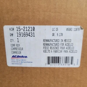 1994-1997 V5 Compressor w/ Clutch G.M.#19169431 - Picture 1 of 6