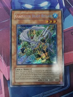 Gladiator Beast Retiari (CSOC-EN086) LP Yu-Gi-Oh *Crossroads of Chaos SECRET - Image 1 of 2