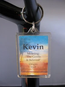 Kevin Meaning The Gentle & Beloved Origin Irish key-ring - Picture 1 of 6