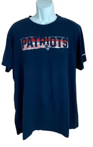 NFL Team Apparel Para Hombre Nike New England Patriots Camiseta Talla XL Azul Marino NFL - Imagen 1 de 8