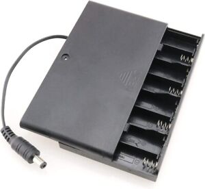 Battery case 8 x AA 1.5V 12V holder Box with DC 5.5x2.1mm on/off Switch