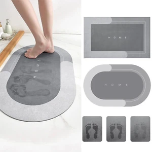 Innovative Non-Slip Bath Mat Diatomaceous Earth Bathroom Shower Rugs All Size - Picture 1 of 16