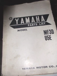 MANUAL LISTA DE PIEZAS ORIGINALES YAMAHA MF3D / U5E     - Imagen 1 de 1