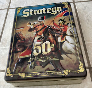 STRATEGO 50th Anniversary Edition Strategy Board Game - 3D Tin Box