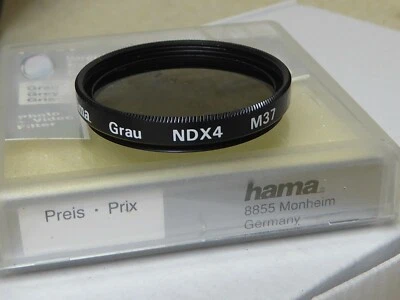 Hama Grey Filter NDX4 M37 (VII) ndxa4 37mm 37 MM (7) 7 Filter NEUTRAL DENSITY  - Image 1 of 2
