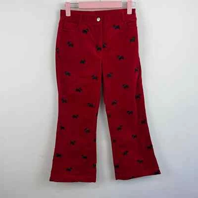 Pantalones Lilly Pulitzer Rojo Pana Scottie Bordados Niñas Talla: 12 Foto 1 de 4