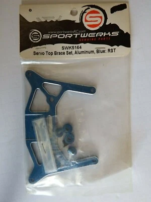 SPORTWERKS - SERVO TOP BRACE SET, ALUMINUM, BLUE: RST - Model# SWK5164 - Image 1 of 4
