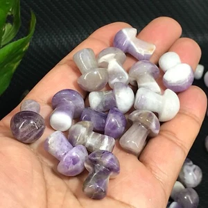 20pcs natural Dream Amethyst Mushroom Quartz Crystal Reiki healing gem - Picture 1 of 10