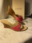 COACH ~ Womens Traci L1 P167 Pink Leather Open Toe Slip-On Slide Sandals Size 7B