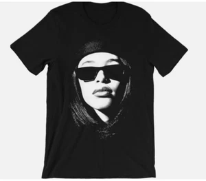 NEW Aaliyah T Shirt black Short sleeve All sizes - Picture 1 of 3