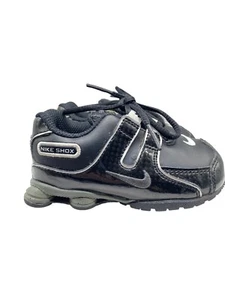 Nike Shox Toddler's Size 6C Athletic Sneakers Shoes Black Silver 488308-007 6C - Picture 1 of 13