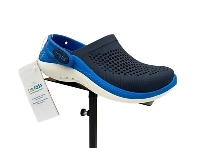 Crocs LiteRide Youth Girls Slip-on Clogs Size 1 (J1) Navy Water Friendly & Comfy - Image 1 of 4