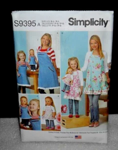 SIMPLICITY PATTERN  S9395A Misses, child's, 18 "doll S-L - Picture 1 of 2