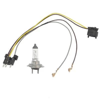 Arnés de cableado de faros izquierdo/derecho Benz E500 E55 y bombilla de faros H7 70W Foto 1 de 2