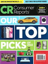 CONSUMER REPORTS MAGAZINE DECEMBER 2022- CRS TOP PICKS OF 2022