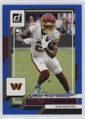 2022 Panini Donruss Press Proof Blue Dyami Brown #178 - Image 1 of 2