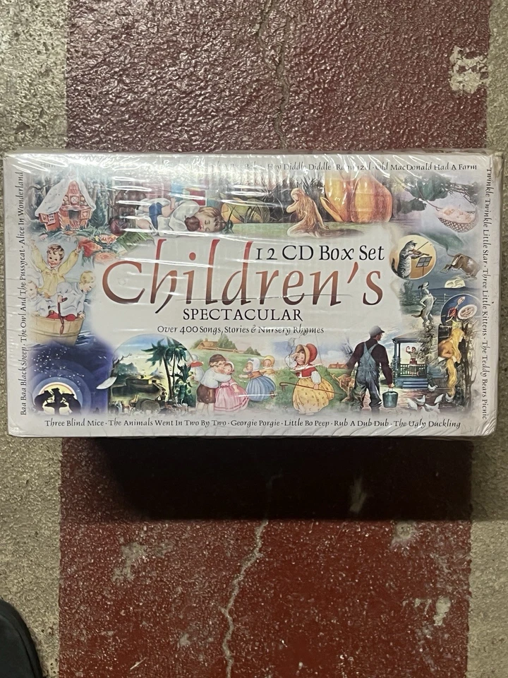 Children's Spectacular 12 CD Box Set 400 Songs Stories Nursery Rhymes Lullabies Foto 1 de 4