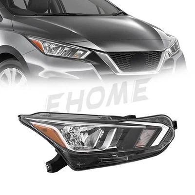 Halogen Headlight Assembly for 2020 2021 Nissan Versa S SV Passenger Right Side - Image 1 of 4