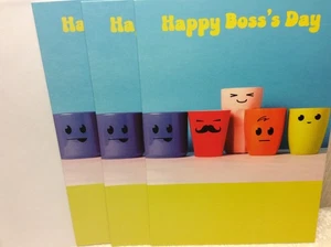RSVP BOSS'S DAY CARDS New w/envelopes LOT 3 "Happy Boss's Day-favorite employee" - Picture 1 of 2