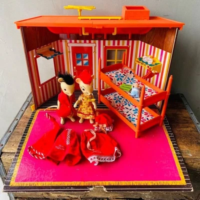 Remco Mr. & Mrs. Mouse House 1960s Vintage Playset Very Good - Image 1 of 4