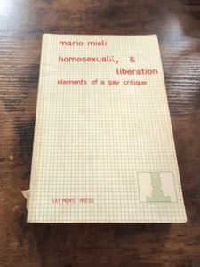 Mario Mieli Homosexuality & Liberation Elements Of A Gay Critique (Paperback) - Picture 1 of 3