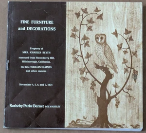 Sotheby's Auction, Fine Furniture and Decorations Mrs. Charles Blyth Nov. 1974 - Picture 1 of 3