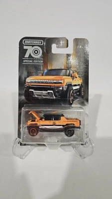 2023 Matchbox Moving Parts 70th #3 2022 GMC Hummer EV MATTE ORANGE FREE SHIP ORV - Image 1 of 3