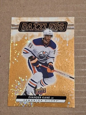 2023 EVANDER KANE UPPER DECK ORANGE DAZZLERS NHL CARD #DZ-15 EDMONTON OILERS  - Image 1 of 2