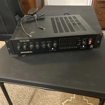 Bogen Gold Seal Series 150W Dual-Function Amplifier Equalizer GS150 Tested Works - Image 1 of 4