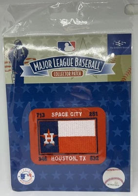 Novo na embalagem Houston Astros Space City Major League beisebol MLB adesivo de colecionador raro novo com etiquetas - Imagem 1 de 4