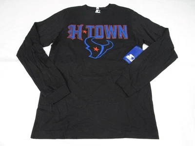 New Houston Texans "H*Town" Mens Size L Large Black Long Sleeve Shirt - Image 1 of 3