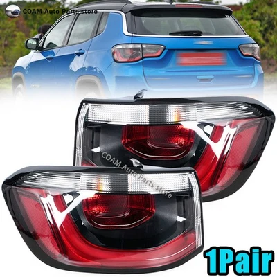 For Jeep Compass 2017-2019 2Pcs Tail Light Turn Signal Brake Warning Light - Image 1 of 4