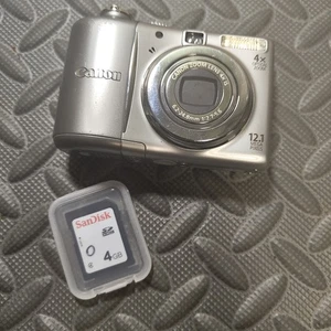 Canon PowerShot A1100 IS Camera 10MP Digital Purple 4X Zoom Image Stabilizer - Picture 1 of 11