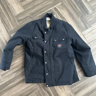 Rasco FR Jacket Mens Size Large Black Fire Flame Resistant Heavy Duty Lined HRC4 - Image 1 of 4