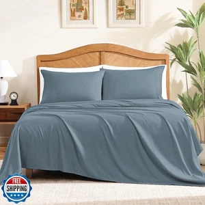 ClevaHome Sheet Set Full Size, 4-Piece Bedding, Lightweight and Super Soft Ea - Picture 1 of 5