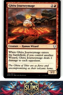 Magic the Gathering MTG Dominaria Ghitu Journeymage #126 Buy 2 Get 1 - Image 1 of 2