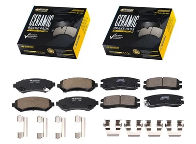 Front Rear Ceramic Brake Pads W/Clips for 1997-2004 Buick Park Avenue Regal 3.8L - Image 1 of 4