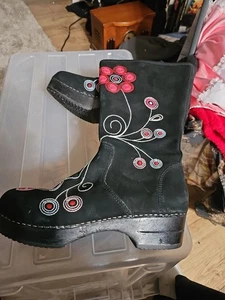 Hannah Anderson Womens Boots Size 42 F1flower Design - Picture 1 of 8