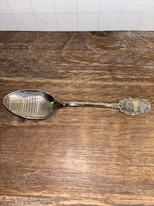 BROWN'S PALACE HOTEL Denver Colorado Sterling Silver Souvenir Spoon MASONIC 1900 - Picture 1 of 8