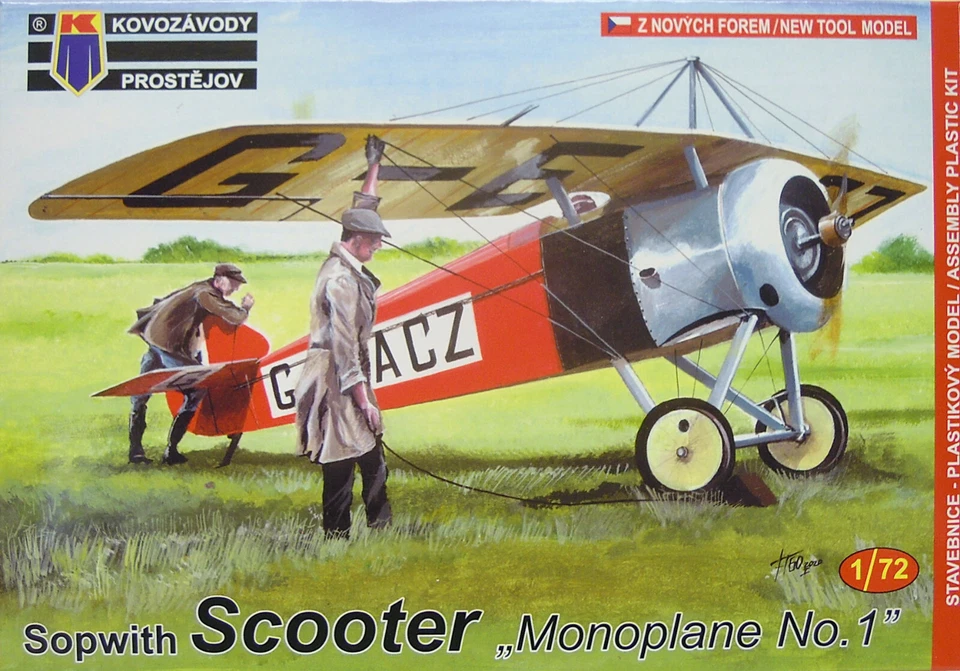 Sopwith Scooter "Monoplano No.1", 1:72, KP, Kit Di Modellismo Plastico, Nuovo - Immagine 1 di 3